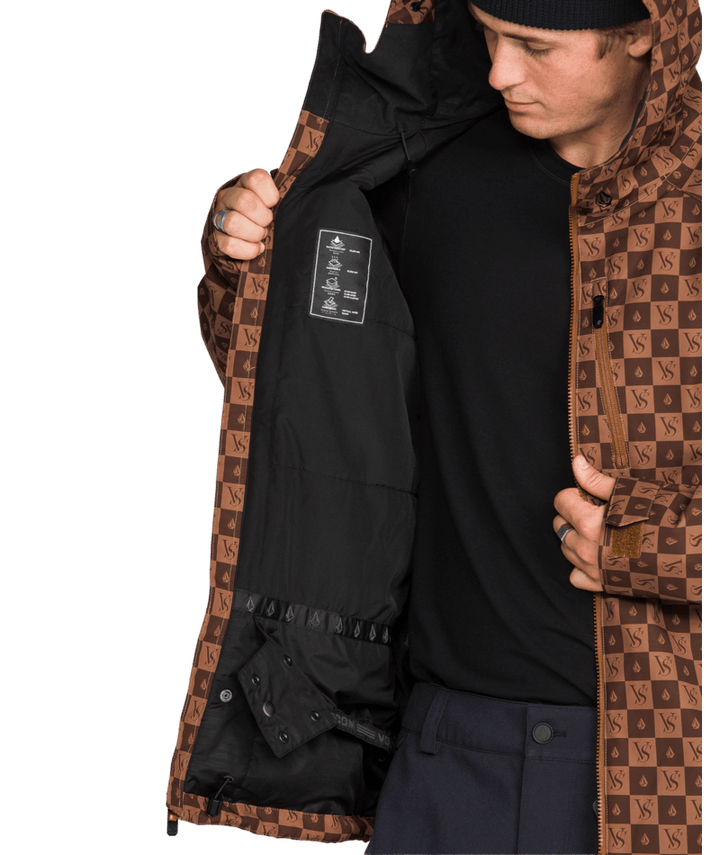 Volcom Mens 2836 Ins Jacket - Brown 