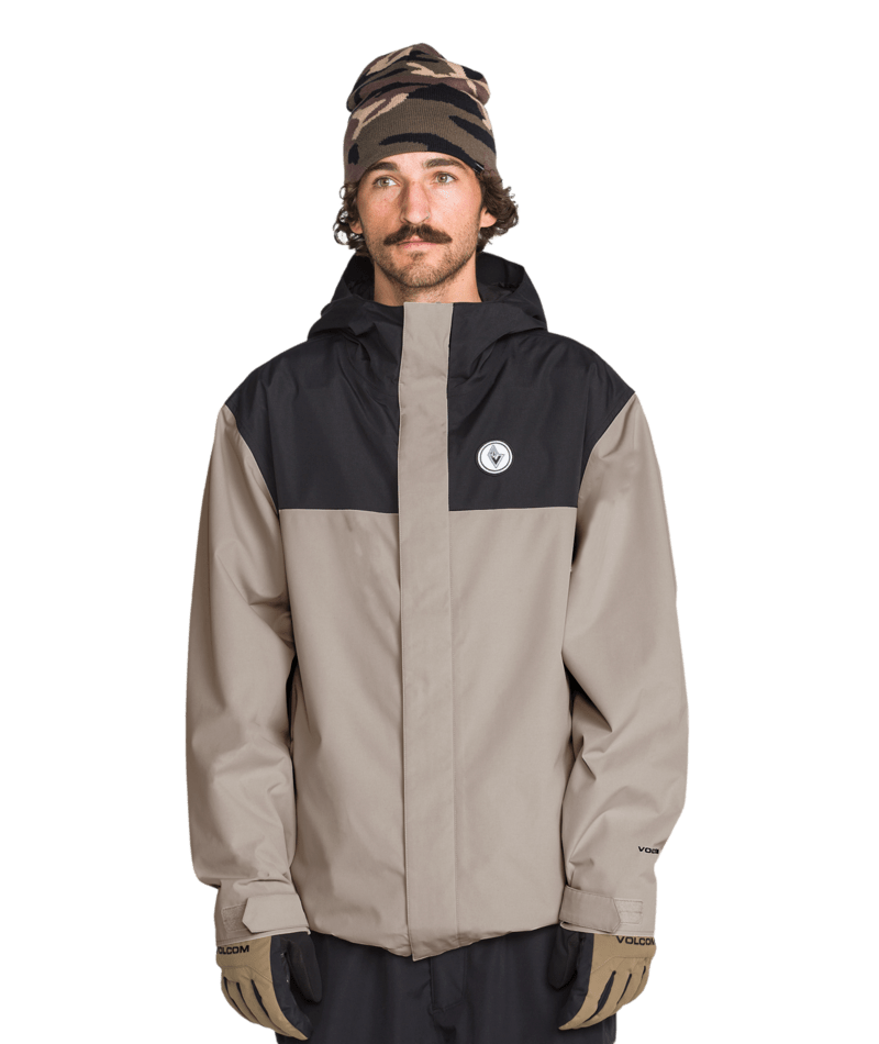 Volcom Mens Buckthreeeighty Ins Jacket - Khaki 