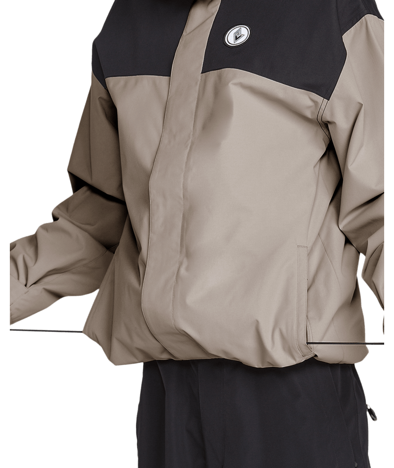 Volcom Mens Buckthreeeighty Ins Jacket - Khaki 