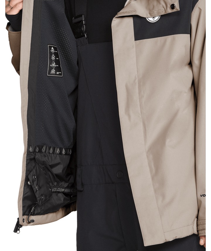Volcom Mens Buckthreeeighty Ins Jacket - Khaki 