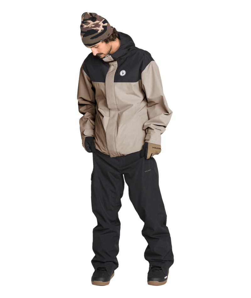 Volcom Mens Buckthreeeighty Ins Jacket - Khaki 