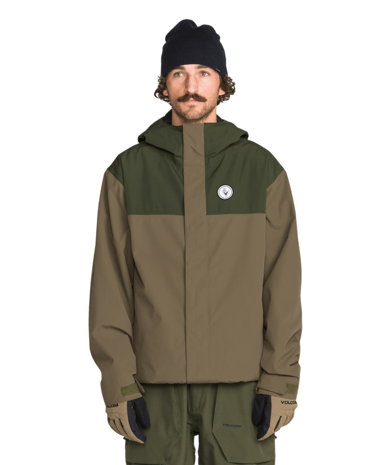 Volcom Mens Buckthreeeighty Ins Jacket - Teak 