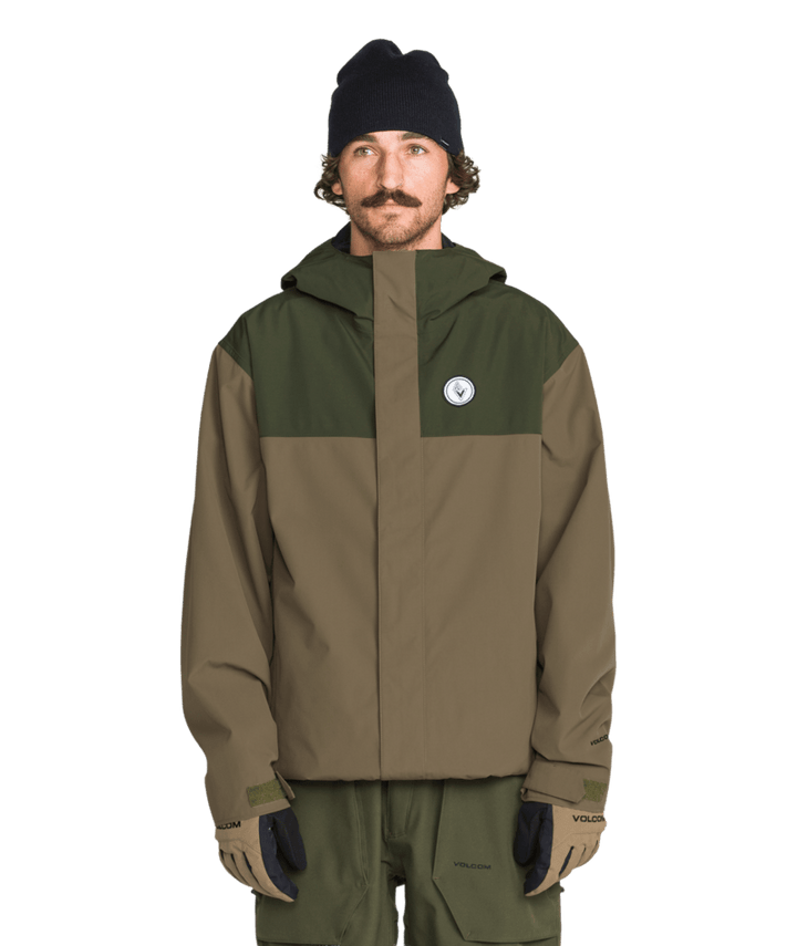 Volcom Mens Buckthreeeighty Ins Jacket - Teak 