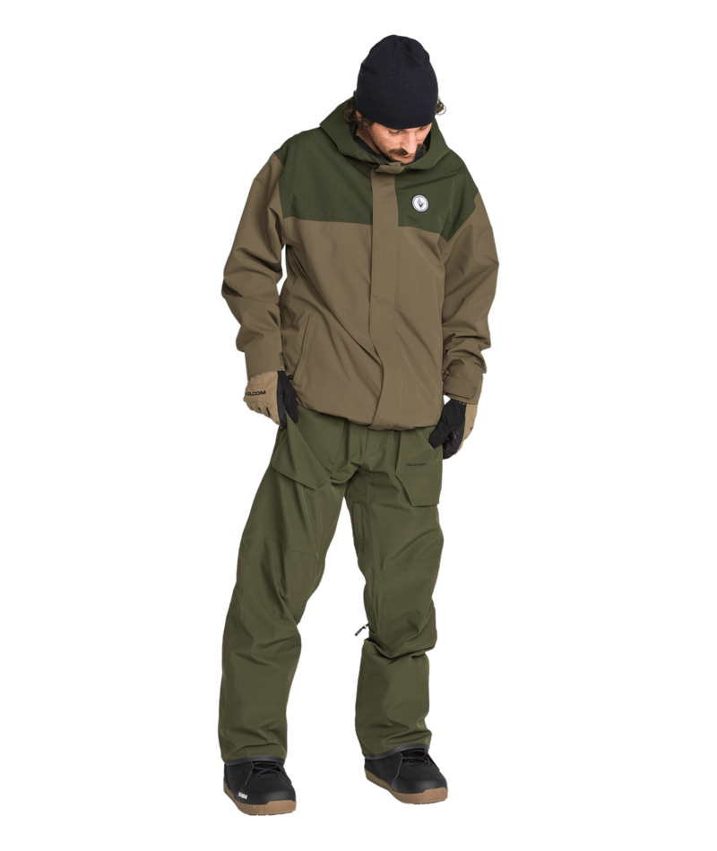 Volcom Mens Buckthreeeighty Ins Jacket - Teak 