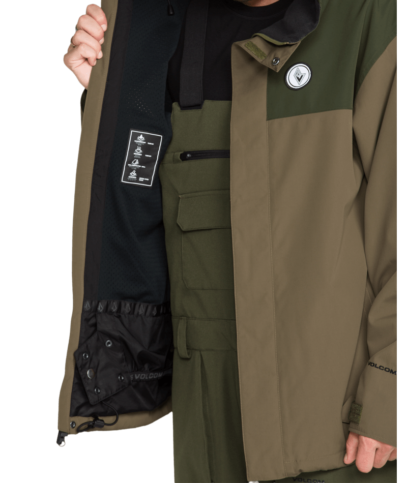 Volcom Mens Buckthreeeighty Ins Jacket - Teak 