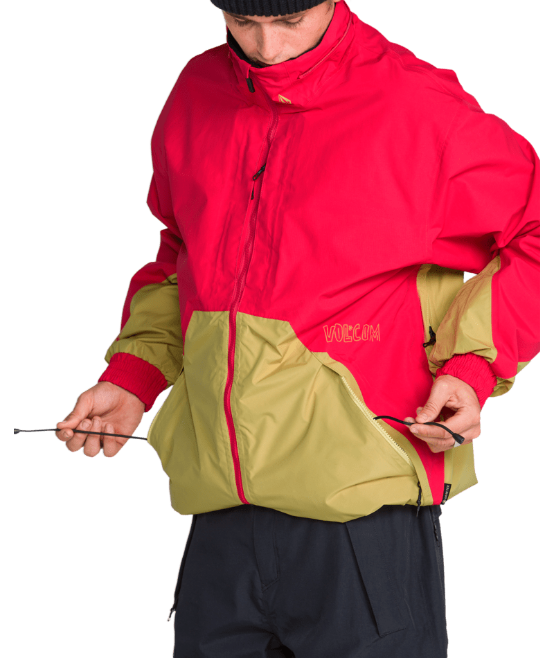 Volcom Mens Longo Gore-Tex Jacket - Bright Cherry 