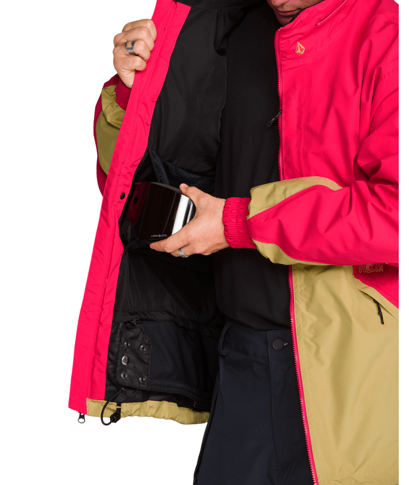 Volcom Mens Longo Gore-Tex Jacket - Bright Cherry 