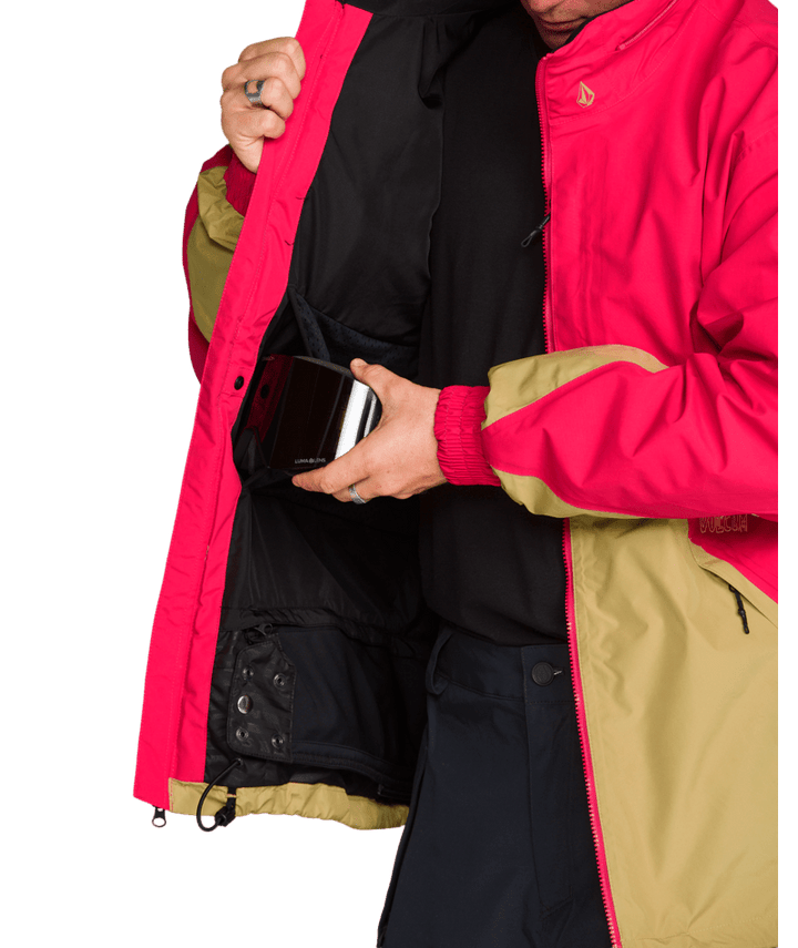 Volcom Mens Longo Gore-Tex Jacket - Bright Cherry 