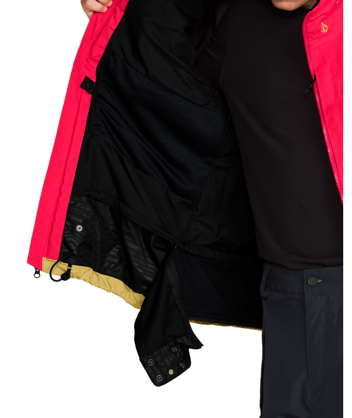Volcom Mens Longo Gore-Tex Jacket - Bright Cherry 
