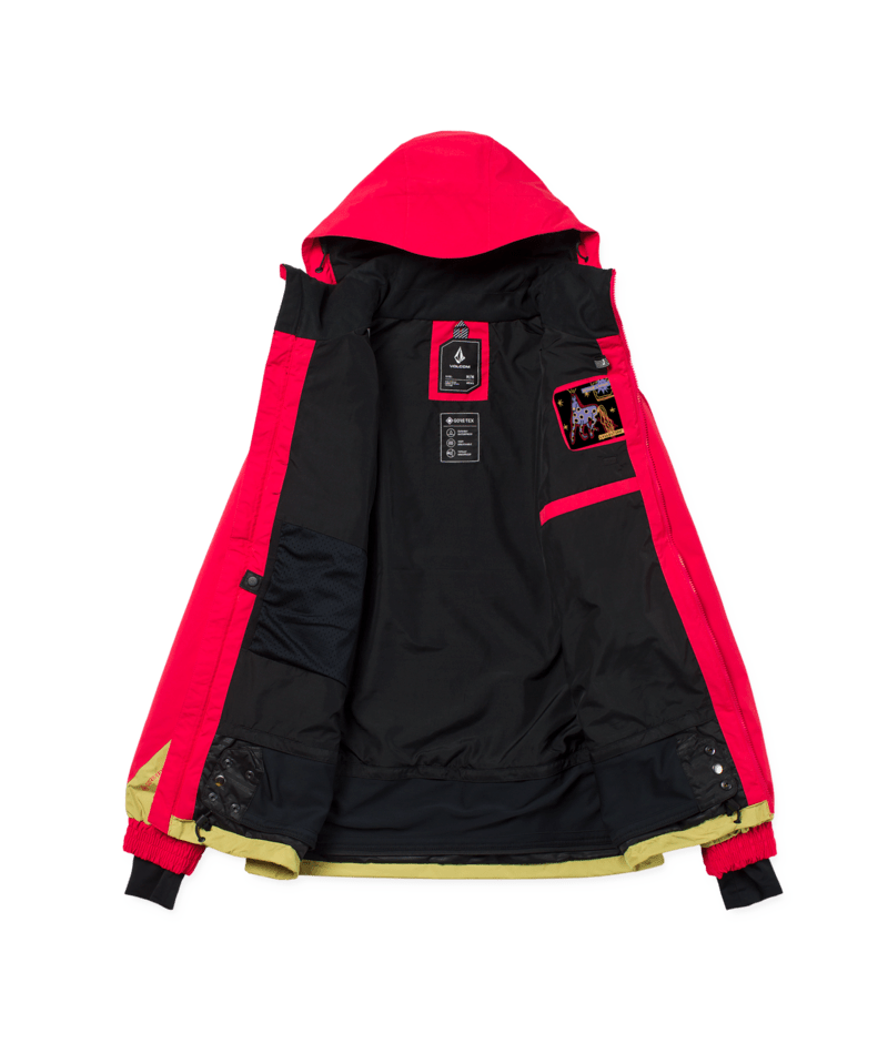 Volcom Mens Longo Gore-Tex Jacket - Bright Cherry 