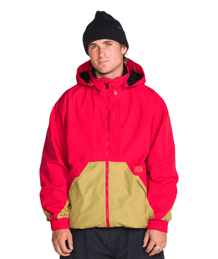 Volcom Mens Longo Gore-Tex Jacket - Bright Cherry 