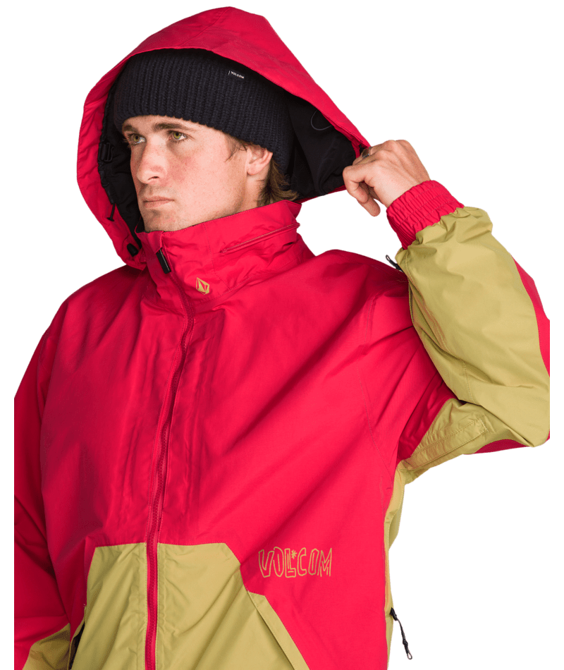 Volcom Mens Longo Gore-Tex Jacket - Bright Cherry 