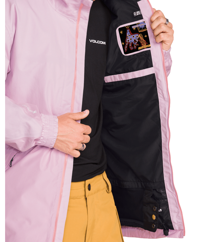 Volcom Mens Longo Gore-Tex Jacket - Pink 