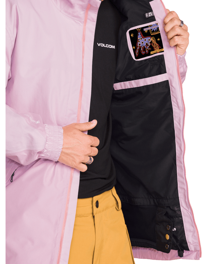 Volcom Mens Longo Gore-Tex Jacket - Pink 