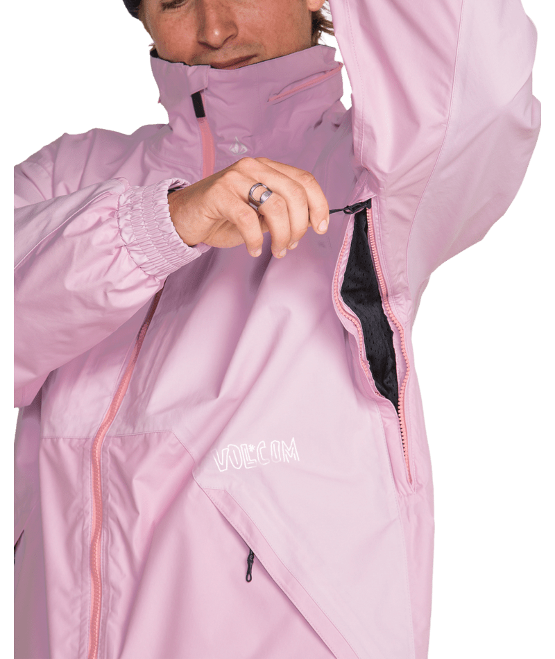 Volcom Mens Longo Gore-Tex Jacket - Pink 