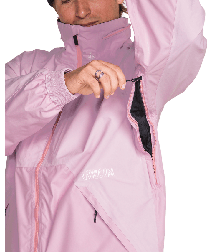 Volcom Mens Longo Gore-Tex Jacket - Pink 