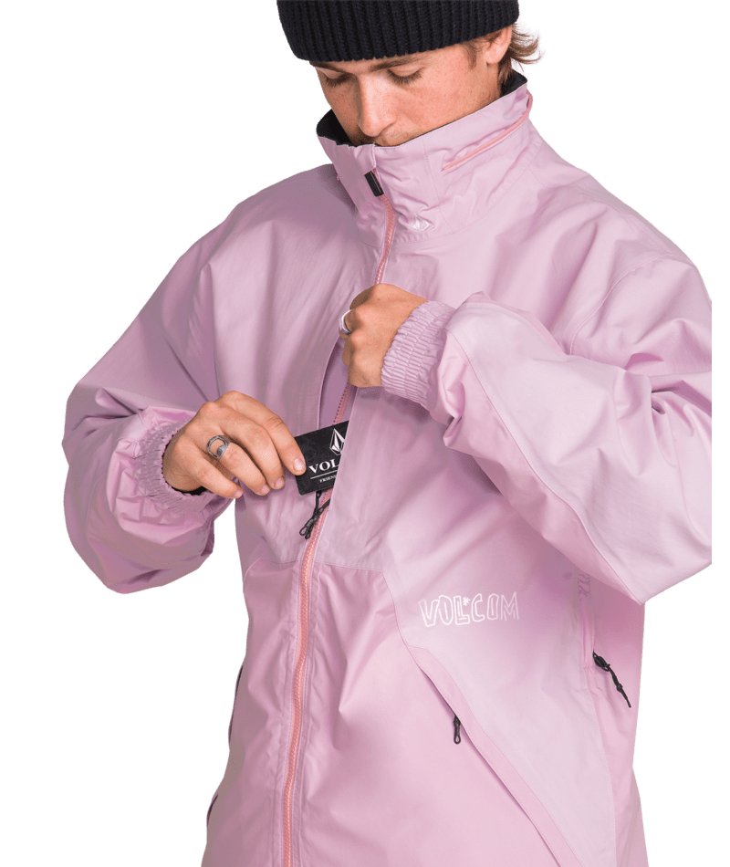Volcom Mens Longo Gore-Tex Jacket - Pink 
