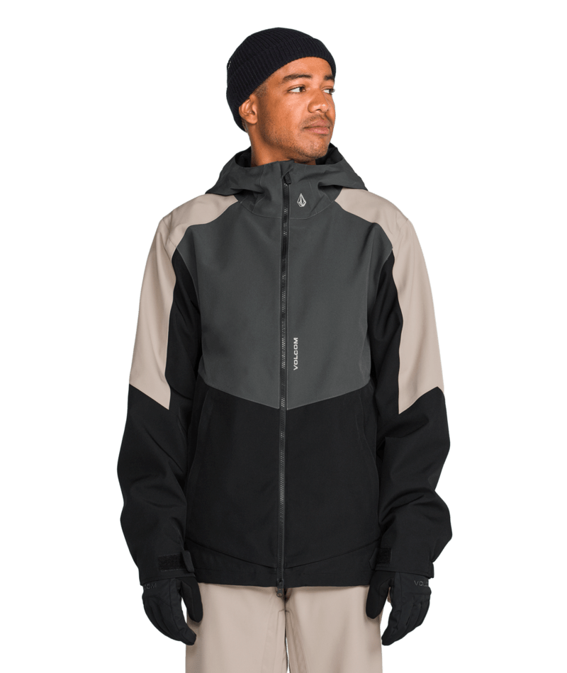 Volcom Mens Brighton Full Zip Jacket - Dark Grey 