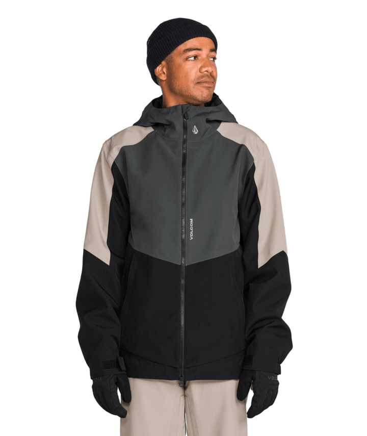 Volcom Mens Brighton Full Zip Jacket - Dark Grey 
