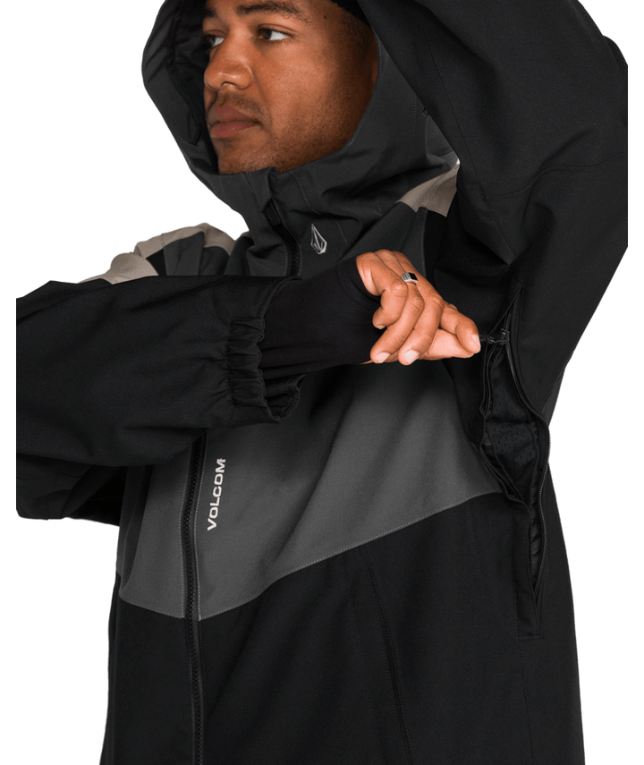 Volcom Mens Brighton Full Zip Jacket - Dark Grey 