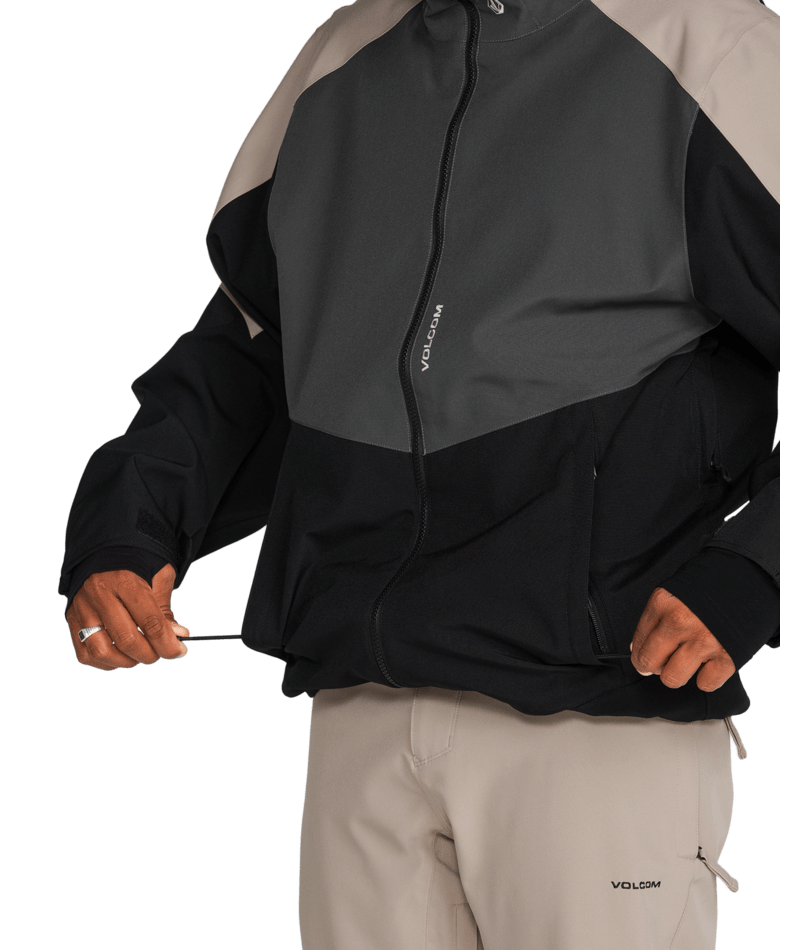 Volcom Mens Brighton Full Zip Jacket - Dark Grey 