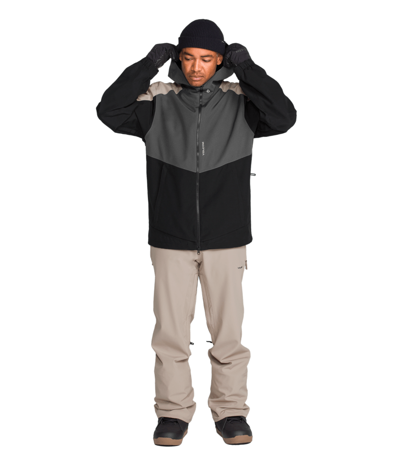 Volcom Mens Brighton Full Zip Jacket - Dark Grey 