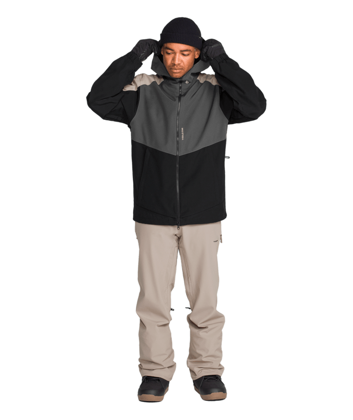 Volcom Mens Brighton Full Zip Jacket - Dark Grey 
