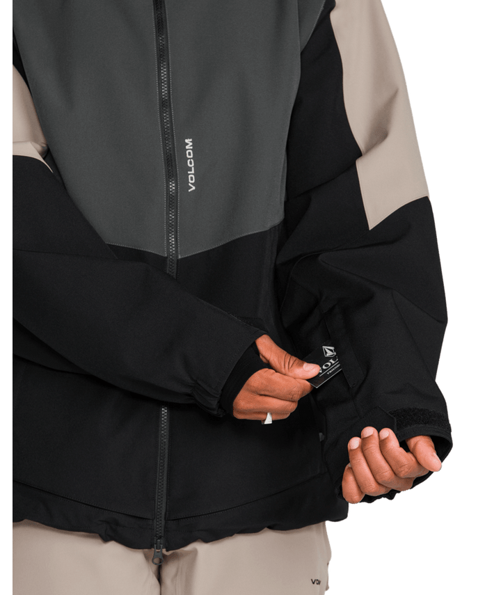Volcom Mens Brighton Full Zip Jacket - Dark Grey 