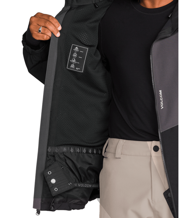 Volcom Mens Brighton Full Zip Jacket - Dark Grey 