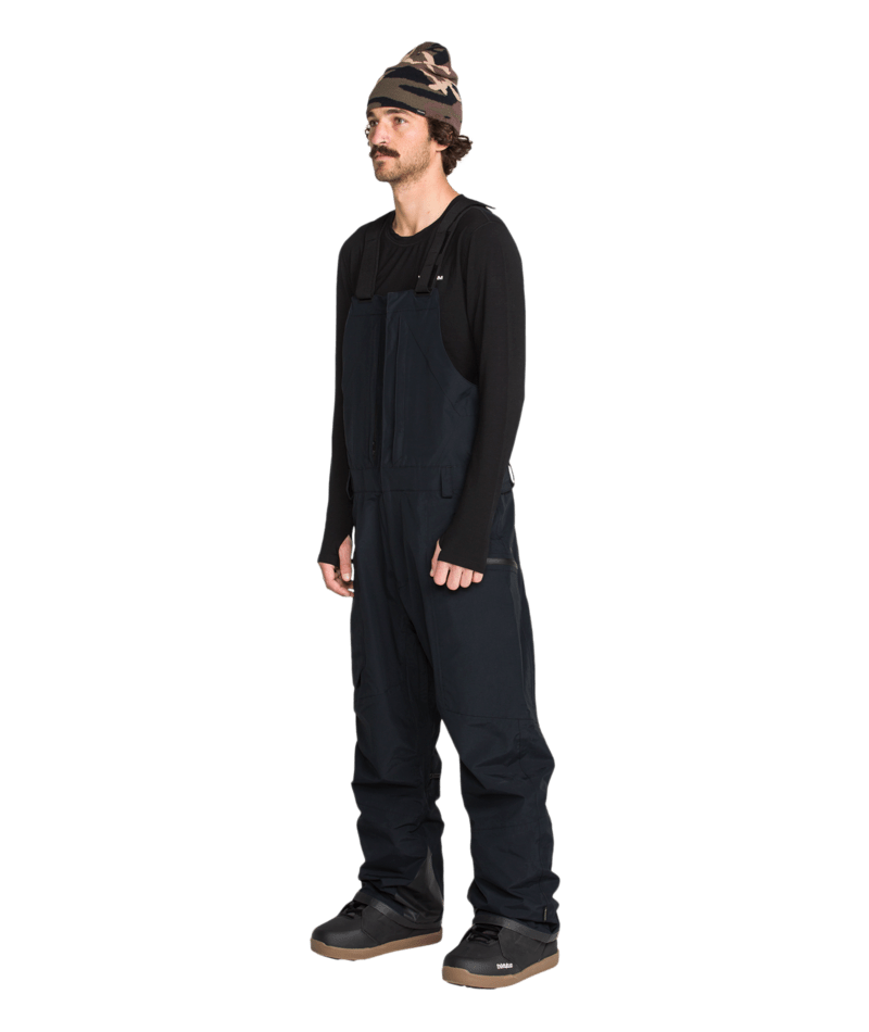 Volcom Mens Rain Gore Bib Overall - Black #color_black