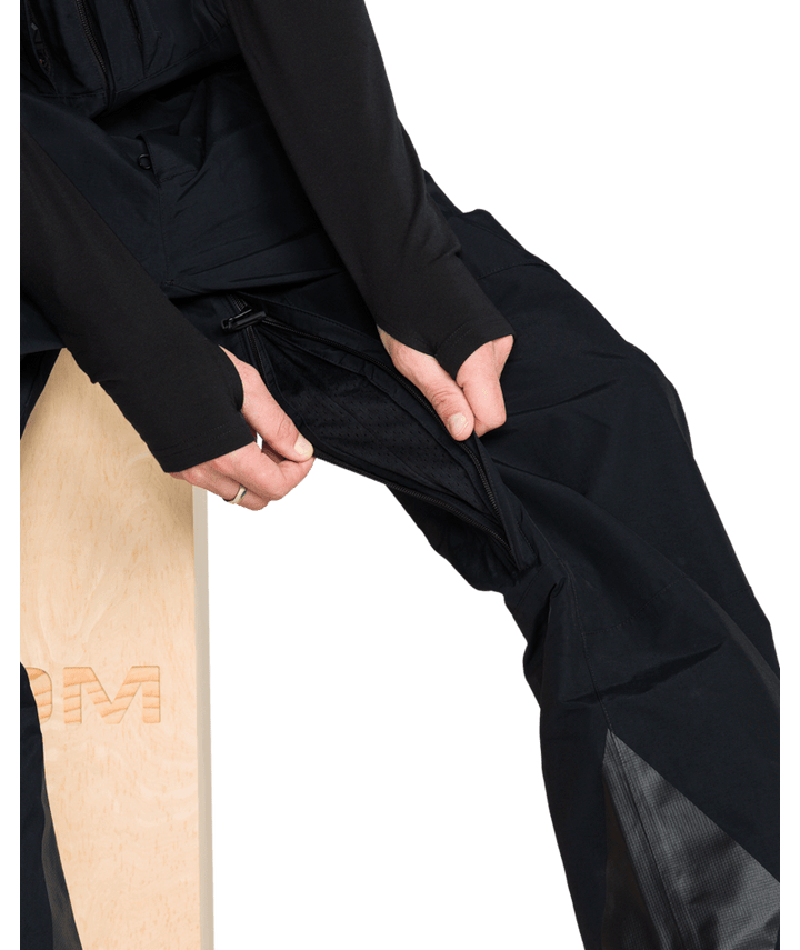 Volcom Mens Rain Gore Bib Overall - Black 