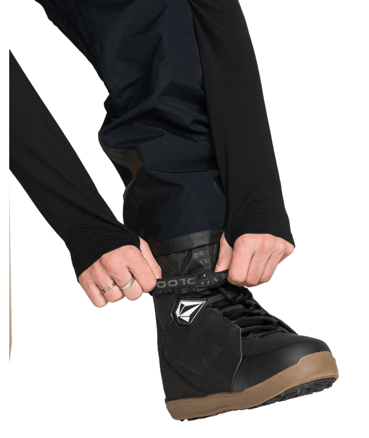 Volcom Mens Rain Gore Bib Overall - Black 