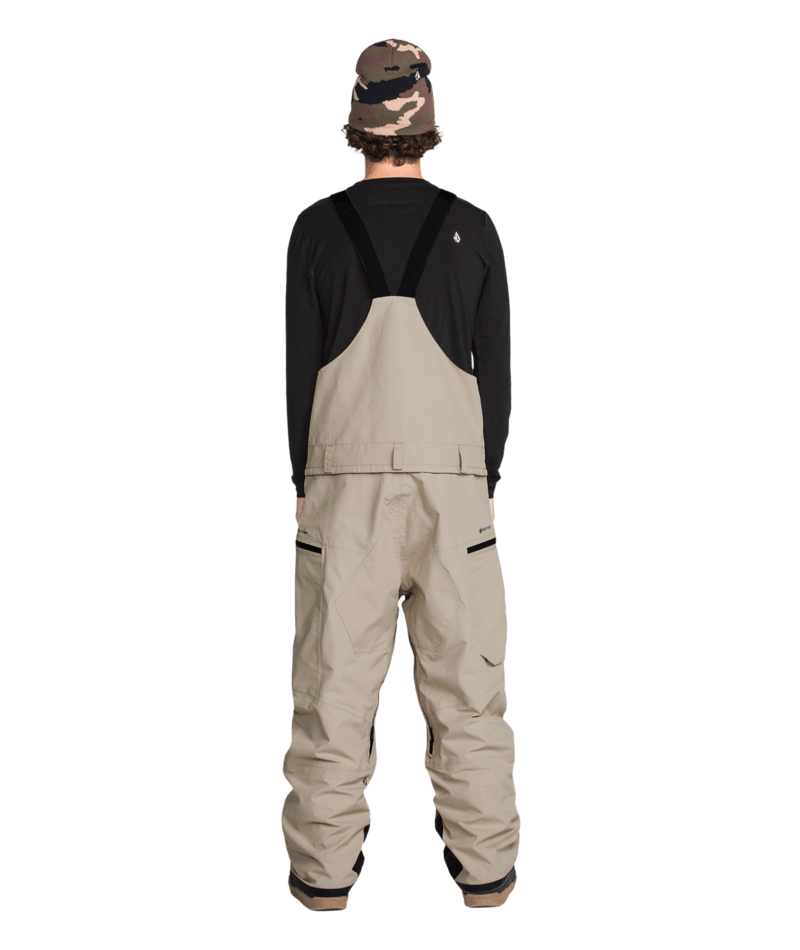 Volcom Mens Rain Gore Bib Overall - Khaki 