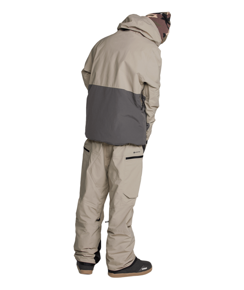 Volcom Mens Rain Gore Bib Overall - Khaki 