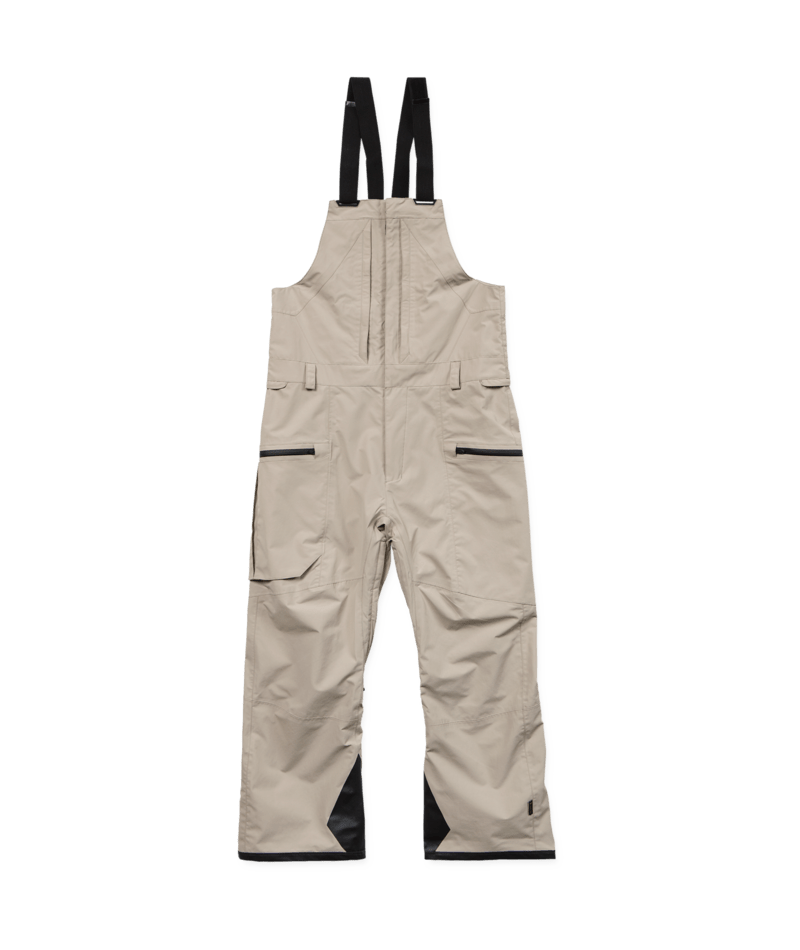 Volcom Mens Rain Gore Bib Overall - Khaki 