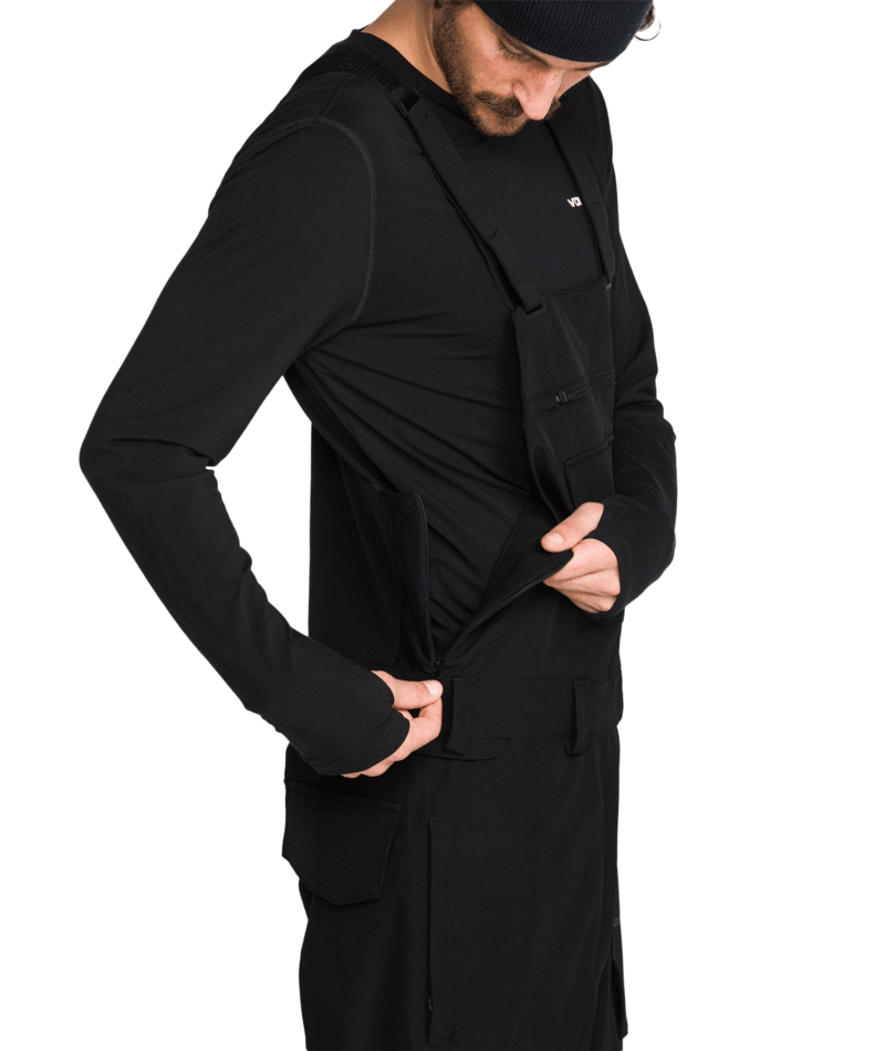 Volcom Mens Roan Bib Overall - Black 