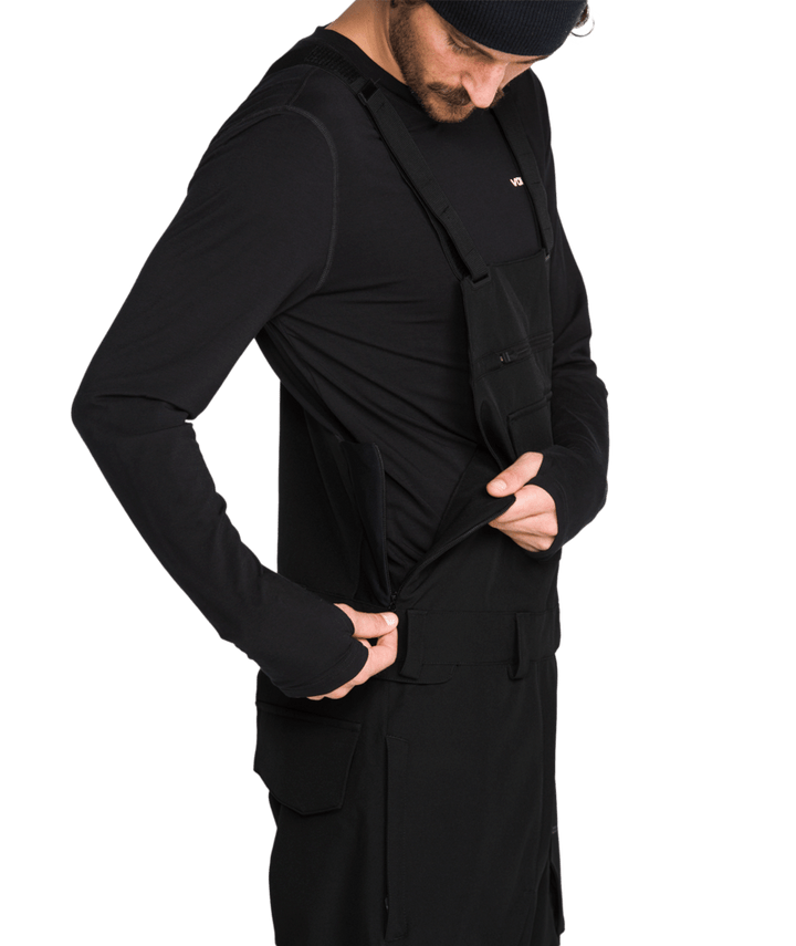 Volcom Mens Roan Bib Overall - Black 