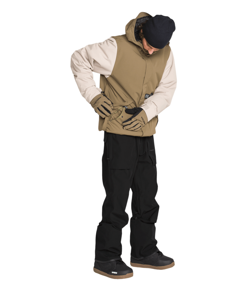 Volcom Mens Roan Bib Overall - Black 