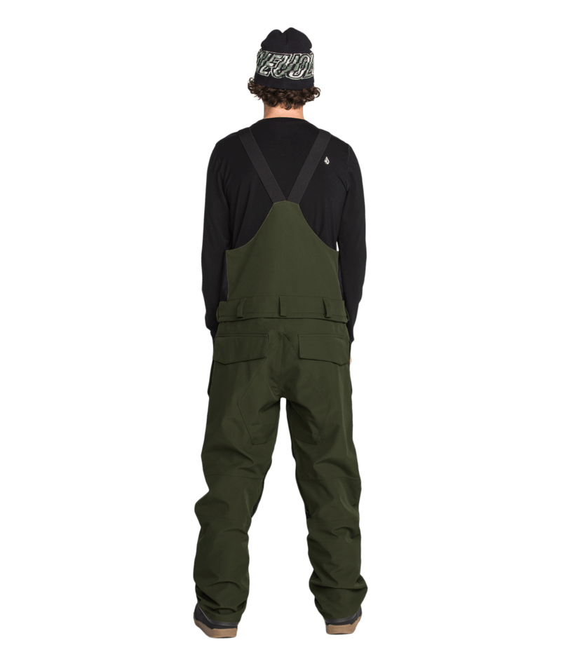 Volcom Mens Roan Bib Overall - Dkgreen 