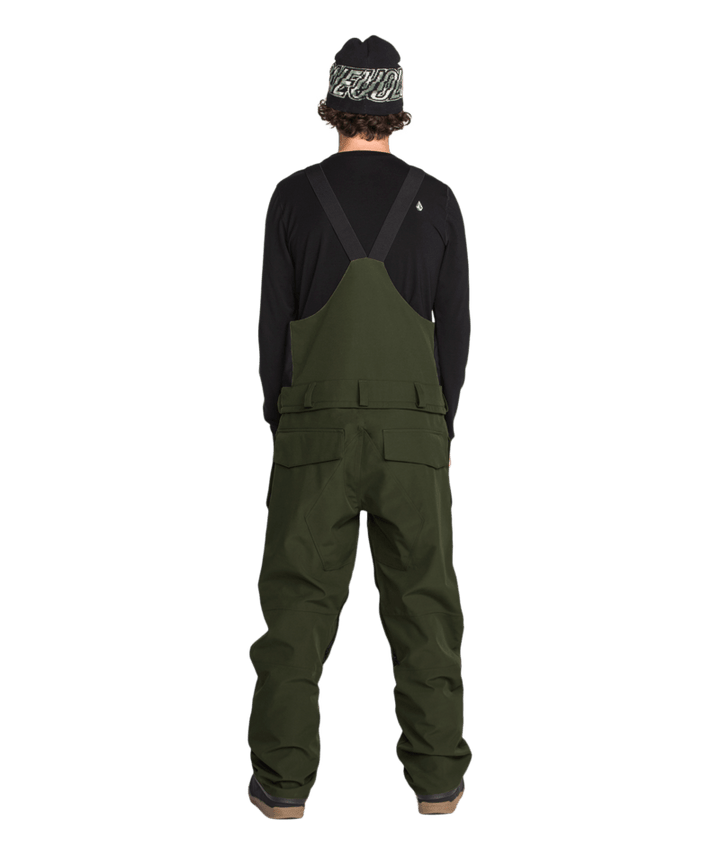 Volcom Mens Roan Bib Overall - Dkgreen 