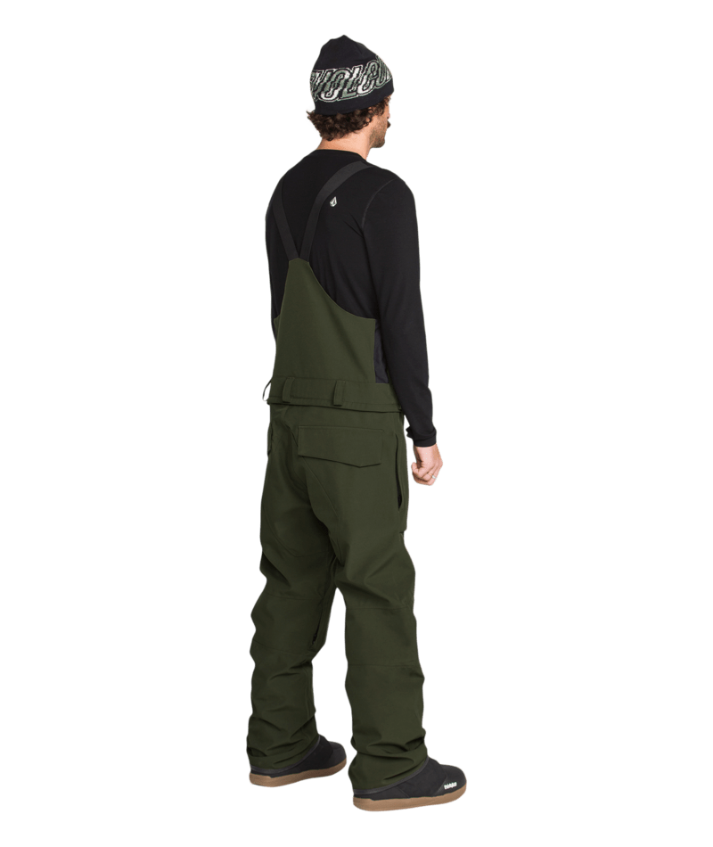Volcom Mens Roan Bib Overall - Dkgreen 