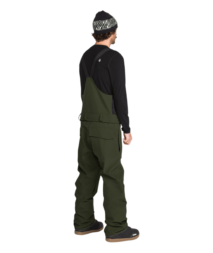 Volcom Mens Roan Bib Overall - Dkgreen 