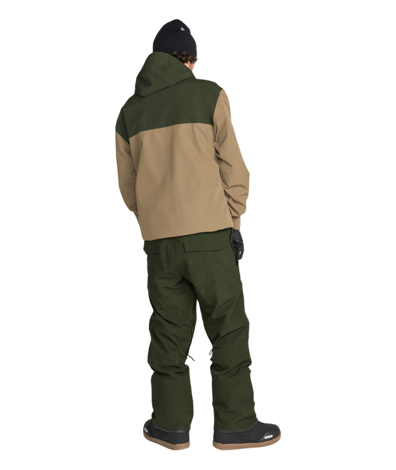 Volcom Mens Roan Bib Overall - Dkgreen 