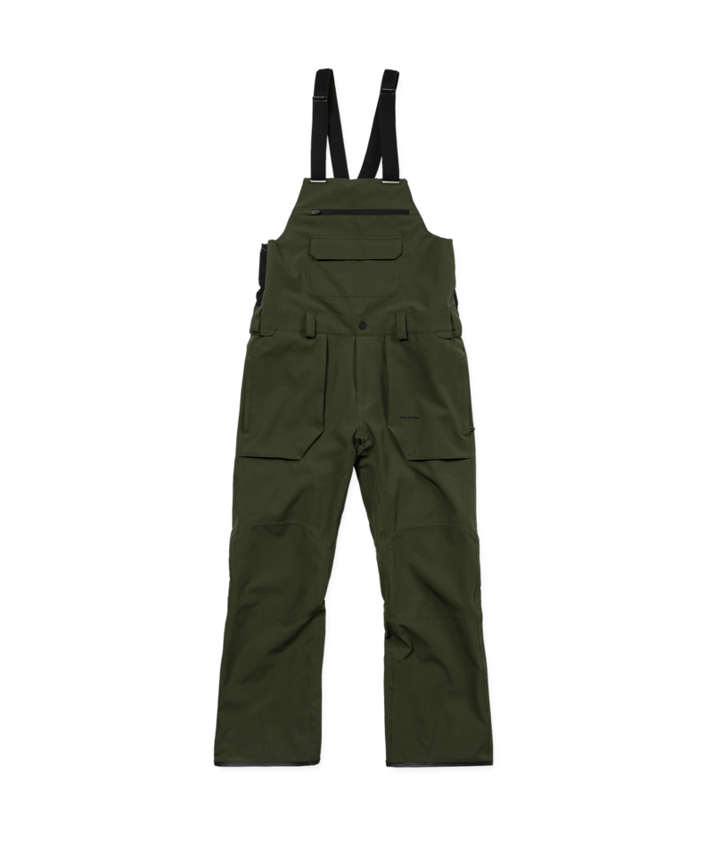 Volcom Mens Roan Bib Overall - Dkgreen 