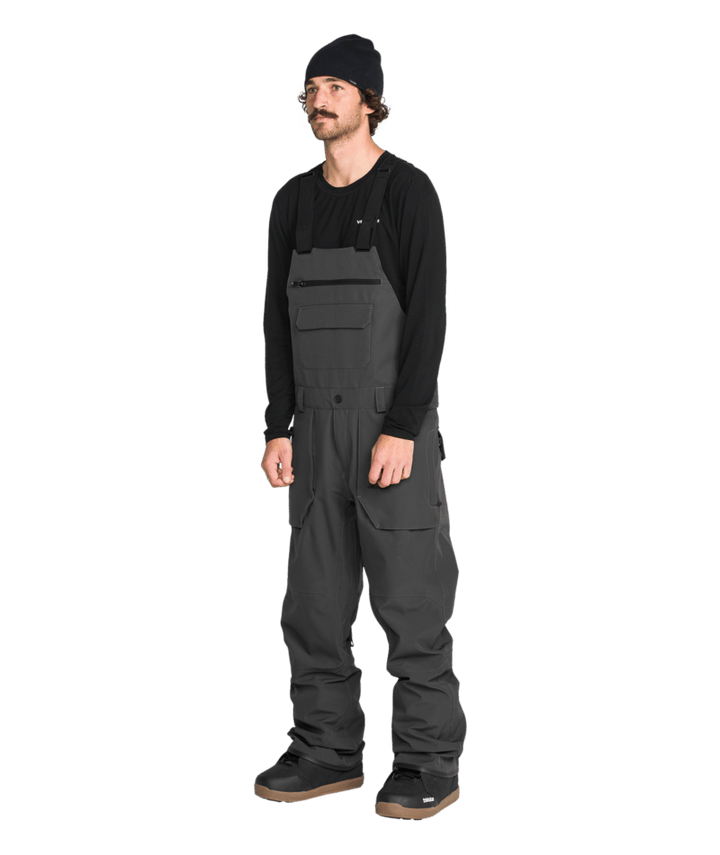 Volcom Mens Roan Bib Overall - Dark Grey 