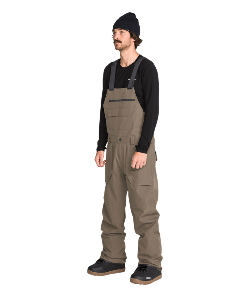 Volcom Mens Roan Bib Overall - Teak 