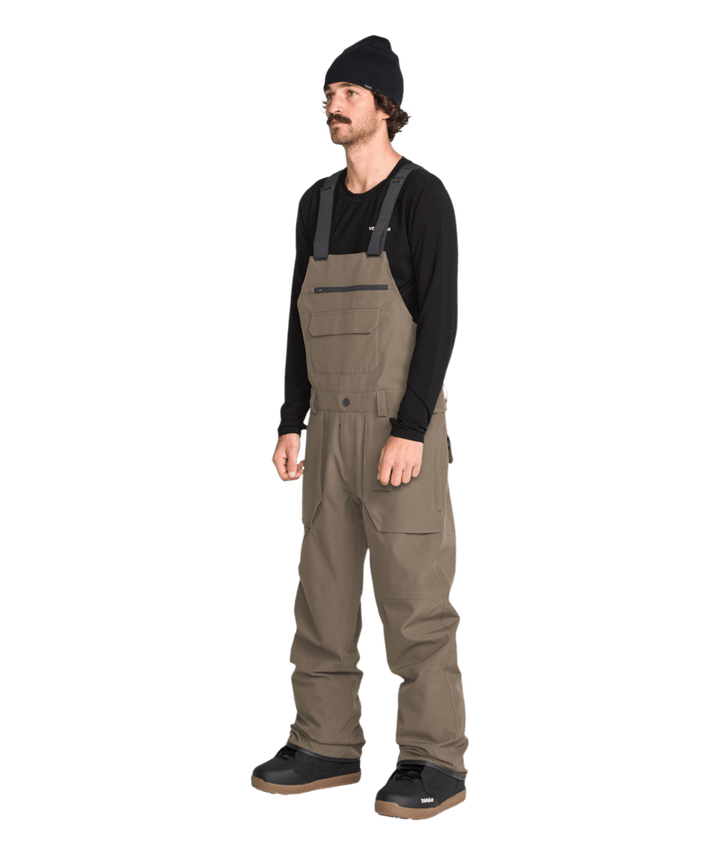 Volcom Mens Roan Bib Overall - Teak 