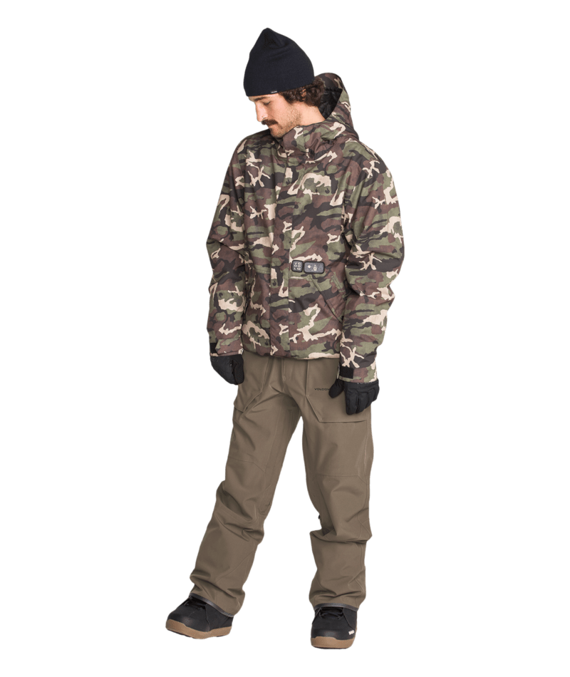 Volcom Mens Roan Bib Overall - Teak 