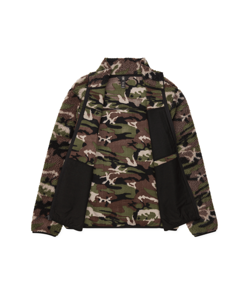 Volcom Mens Nelson Sherpa Full Zip - Camoflauge 