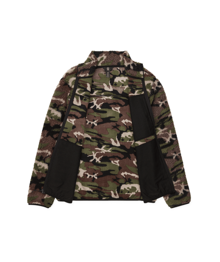 Volcom Mens Nelson Sherpa Full Zip - Camoflauge 